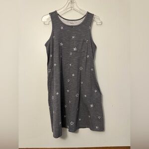 Sonoma Gray Star Print Dress
